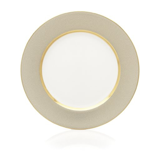 Mikasa Confetti Gold 8-Inch Salad Plate, White