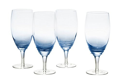 Mikasa Swirl Cobalt Iced Beverage Drinkware (Set of 4), 22 oz, Blue
