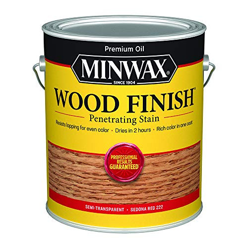 Minwax 710430000 Wood Finish Penetrating Stain, gallon, Sedona Red