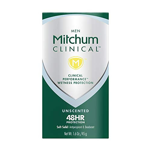 Mitchum Men Clinical Soft Solid Antiperspirant Deodorant ,Unscented , 1.6 Ounce Mitchum Men Clinical Soft Solid Antiperspirant Deodorant ,Unscented , 1.6 Ounce