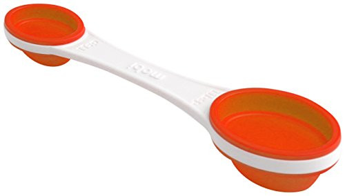 Mobi POP Silicone Imperial and Metric, Measuring Spoons, white and red