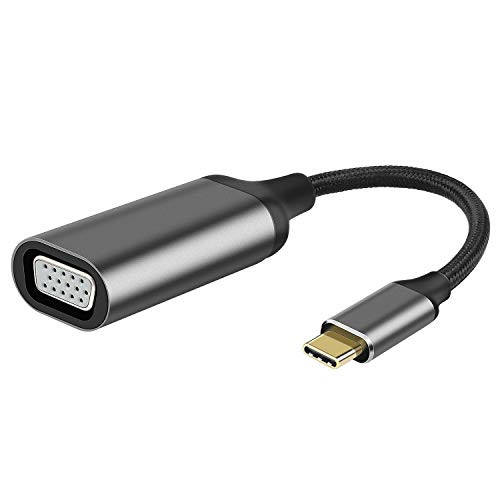 Knaive USB Type C to Female VGA Adapter Converter Cable 1080P@60Hz Compatible with MacBook Pro/Air & USB C Device (1Pack)