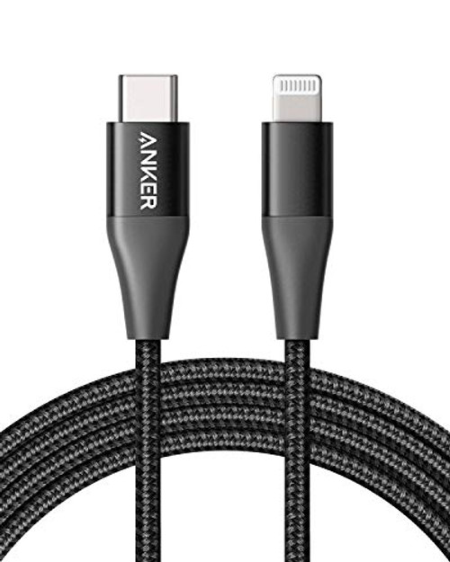 Anker iPhone 11 Charger, USB C to Lightning Cable [6ft Apple Mfi Certified] Powerline+ II Nylon Braided Cable for iPhone SE / 11 Pro/X/XS/XR / 8 Plus/AirPods Pro, Supports Power Delivery (Upgraded)