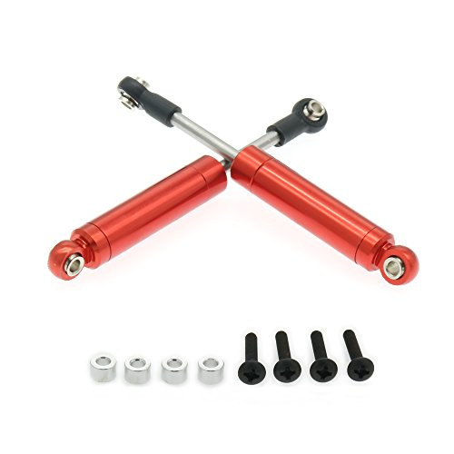 RCAWD 92mm Internal Spring Shock Absorber Damper 75003 Aluminum Alloy Compatible with Rc Car 1/10 Crawler Truck Upgraded Hop-Up Parts HPI HSP Losi Axial Tamiya 2Pcs(Red) RCAWD 92mm Internal Spring Shock Absorber Damper 75003 Aluminum Alloy Compatible with Rc Car 1/10 Crawler Truck Upgraded Hop-Up Parts HPI HSP Losi Axial Tamiya 2Pcs(Red)