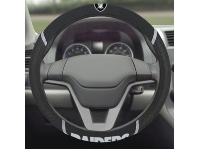 Fanmats 15034 Steering Wheel Cover NFL (Oakland Raiders)