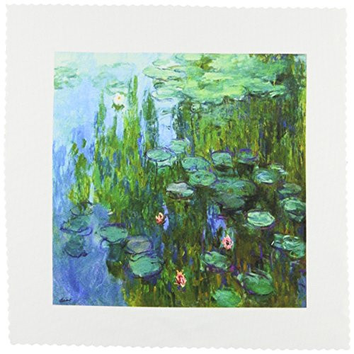 3dRose qs_49340_1 Monets Water Lillies Painting Quilt Square, 10 by 10-Inch 3dRose qs_49340_1 Monets Water Lillies Painting Quilt Square, 10 by 10-Inch