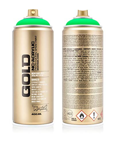 Montana Cans Montana GOLD 400 ml Color, Acid Green Spray Paint