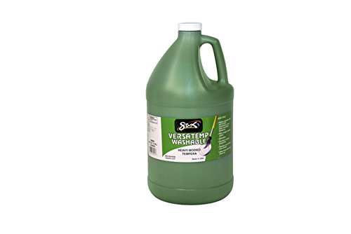 Sax  Washable Versatemp Heavy Bodied Tempera Paint, Green, 1 Gallon