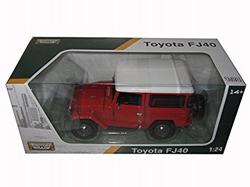 Motormax Toyota FJ40 1/24 Scale Diecast Vehicle Red Motormax Toyota FJ40 1/24 Scale Diecast Vehicle Red