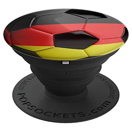 Germany Flag Football Soccer Ball PopSockets Grip and Stand for Phones and Tablets Germany Flag Football Soccer Ball PopSockets Grip and Stand for Phones and Tablets