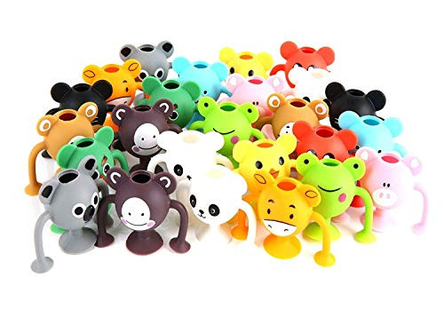 NeatoTek 24 Pack Suction Cup Building Toy Construction Set Cute Compatible with Squigz Suction Building Toy Kit NeatoTek 24 Pack Suction Cup Building Toy Construction Set Cute Compatible with Squigz Suction Building Toy Kit
