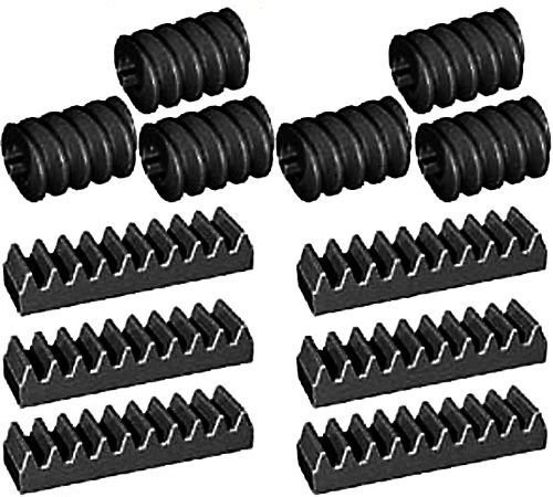 LEGO Technic NEW 12 pcs BLACK WORM AND RACK GEAR SET Screw Track Kit Part Piece Mindstorms NXT robot robotics assortment pack ev3 motor