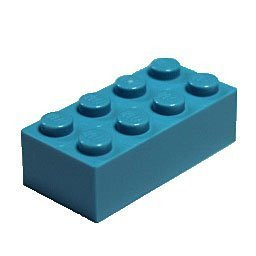 LEGO Parts and Pieces: Dark Azure 2x4 Brick x100