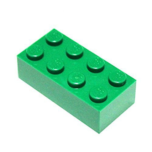 LEGO Parts and Pieces: Green (Dark Green) 2x4 Brick x200