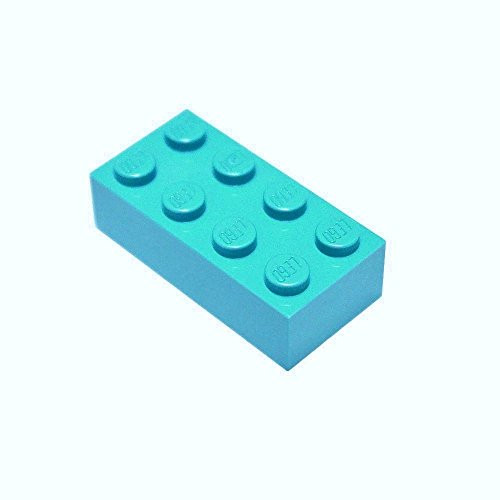 LEGO Parts and Pieces: Medium Azure 2x4 Brick x50