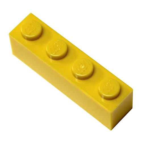 LEGO Parts and Pieces: Yellow (Bright Yellow) 1x4 Brick x50