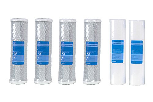 Green Label Universal Water Filter Set for Most Reverse Osmosis Units: 2 PP Sediment, 4 CTO Carbon Block Filters Green Label Universal Water Filter Set for Most Reverse Osmosis Units: 2 PP Sediment, 4 CTO Carbon Block Filters