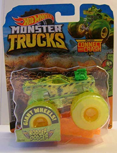 crash car monster truck Rodger Dodger Yellow Tires W/ Connect HOTWHEELS2019