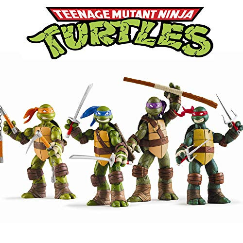 Vitadan Ninja Turtles 4 PCS Set - Teenage Mutant Ninja Turtles Action Figure - TMNT Action Figures - Ninja Turtles Toy Set - Ninja Turtles Action Figures Mutant Teenage Set