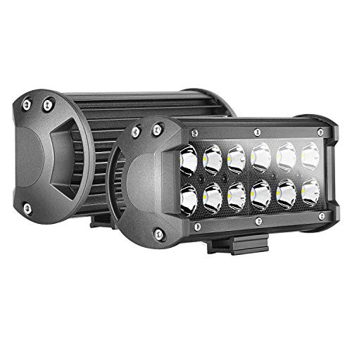 Nirider LED Pods, 2PCS 96W CREE 6 Inch LED Light Bars Spot Beam Off Road Driving Lights Cube LED Work Lights Square LED Fog Lights for Truck ATV UTV Car SUV Motorcycle Boat