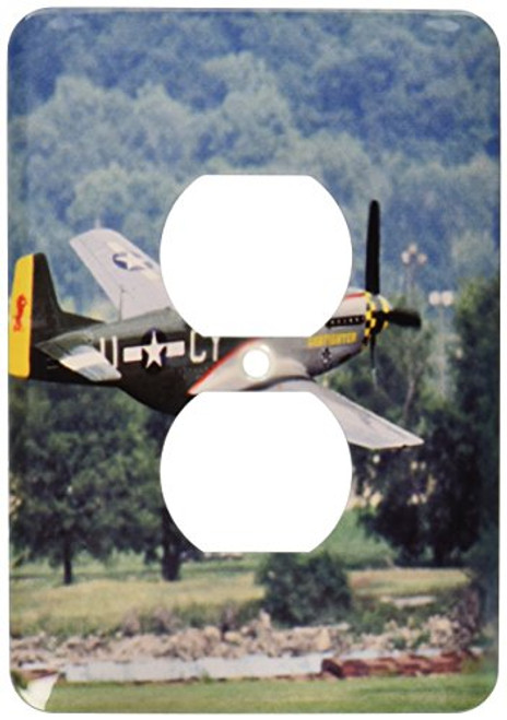 3dRose lsp_91303_6 North American P-51 D Mustang, War Plane Us24 Bfr0082 Bernard Friel 2 Plug Outlet Cover 3dRose lsp_91303_6 North American P-51 D Mustang, War Plane Us24 Bfr0082 Bernard Friel 2 Plug Outlet Cover