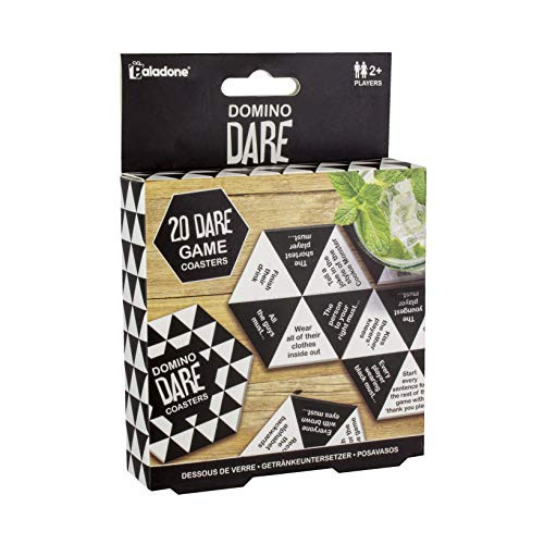 Paladone Domino Dare Coasters - Party Game and Surface Protection
