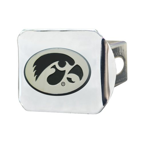 FANMATS NCAA University of Iowa Hawkeyes Chrome Hitch Cover