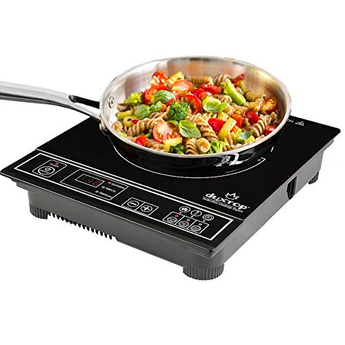 Duxtop 1800W Portable Induction Cooktop Countertop Burner, Silver 8120MC