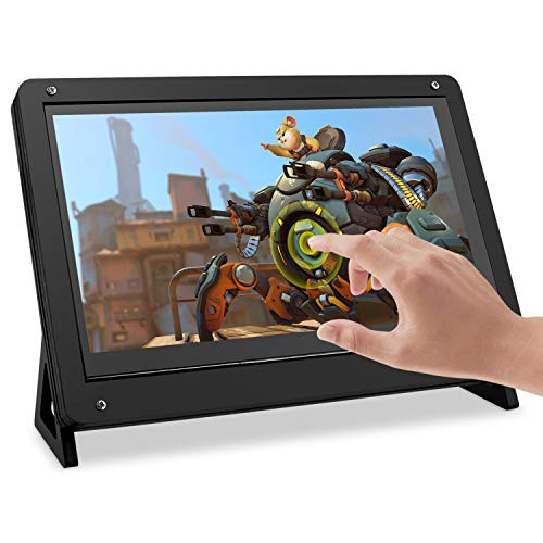 Kuman 7 Inch Raspberry Pi Touch Screen SC7BC IPS LCD Display HDMI Monitor 1024x600 for Raspberry Pi 4 B 3 2 1 B B+ A BB Black PC