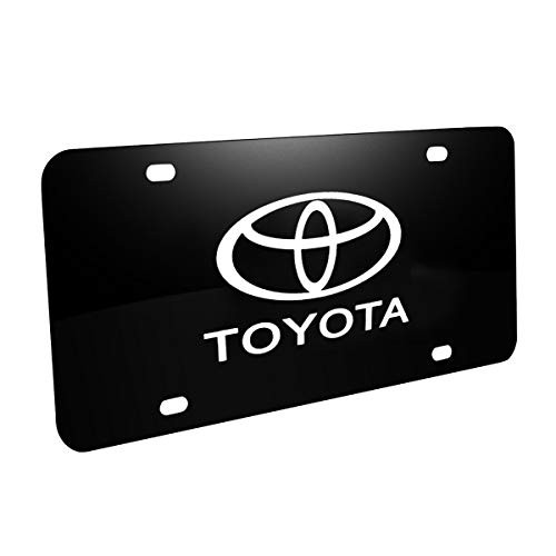 Goodcover Heavy Stainless Steel License Plate Cover for Toyota,License Plate Frame for Toyota?Decorate Your car License Plate Front (Toyota)