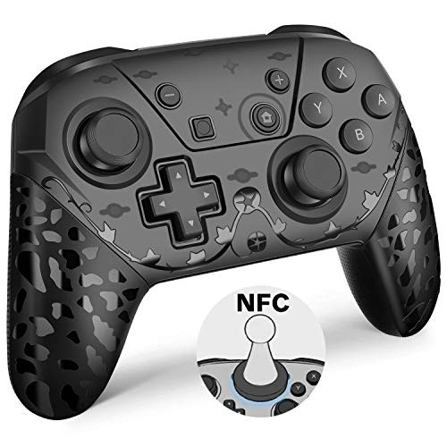 YHT Wireless Switch Pro Controller for Nintendo Switch/Switch Lite with NFC Amiibo Function,Remote Switch Pro Controller Gamepad Support Amiibo Function,Motion Control/Dual Shock/1200mAh Battery