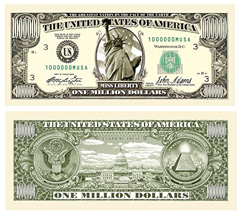 American Art Classics Set of 50 - Traditional Million Dollar Bill