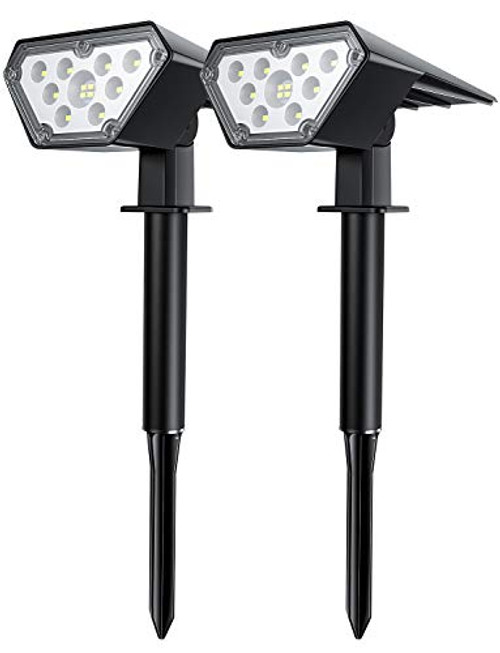 Solar Spot Lights Outdoor Landscape Spotlights Waterproof Solar Powered Wall Light 2-in-1 Wireless Decor Security Landscaping Lights for Yard Garden Driveway Porch Pool Patio - 2 Pack Cold White Solar Spot Lights Outdoor Landscape Spotlights Waterproof Solar Powered Wall Light 2-in-1 Wireless Decor Security Landscaping Lights for Yard Garden Driveway Porch Pool Patio - 2 Pack Cold White