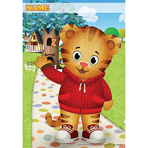 Amscan 371768 Folded Loot Bags | Daniel Tiger's Neighborhood, Multicolor, One Size