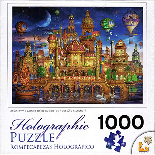 Downtown Holographic 1000 pc Puzzles by Artist Ciro Marchetti