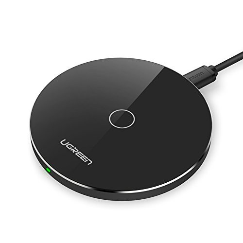 UGREEN 10W Wireless Charger QI Fast Charging Pad Compatible with Quick Charger QC 2.0 for iPhone X, 10, 8 Plus, 8, Samsung Galaxy S9 S9 Plus Note 8 S8 S8 Plus S7 S7 Edge S6 S6 Edge Note 5 etc