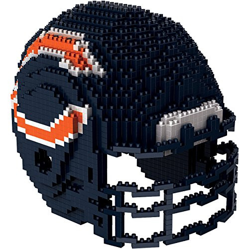 Chicago Bears NFL 3D BRXLZ Construction Toy Blocks Set - Helmet Chicago Bears NFL 3D BRXLZ Construction Toy Blocks Set - Helmet