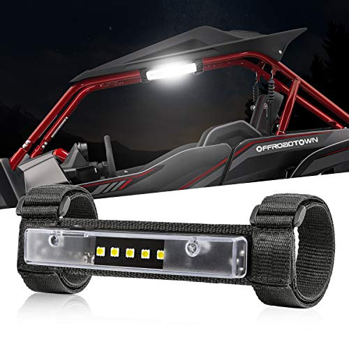 OFFROADTOWN Universal Roll Bar Mount Updated LED Light Interior Utility Roll Cage Light Courtesy Wraparound Light Roll Bar Dome Light for UTV RZR Can-Am Polaris Ranger Truck