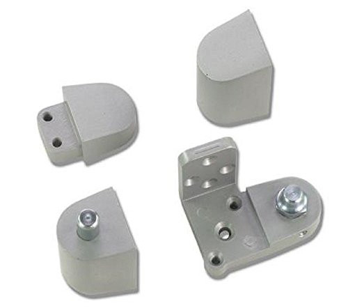 US Aluminum Style Storefront Door Pivot Hinge Set in Aluminum Finish - Choose Handing (Left Hand)