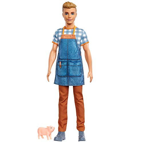 Barbie GJB62 Sweet Orchard Farm Ken Doll, Multi-Coloured Barbie GJB62 Sweet Orchard Farm Ken Doll, Multi-Coloured