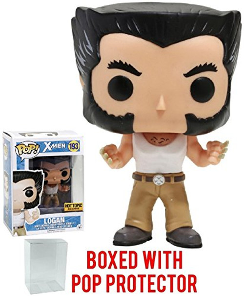 Funko Pop! Marvel: X-Men Logan Wolverine Hot Topic Exclusive Vinyl Figure (Bundled with Pop BOX PROTECTOR CASE) Funko Pop! Marvel: X-Men Logan Wolverine Hot Topic Exclusive Vinyl Figure (Bundled with Pop BOX PROTECTOR CASE)