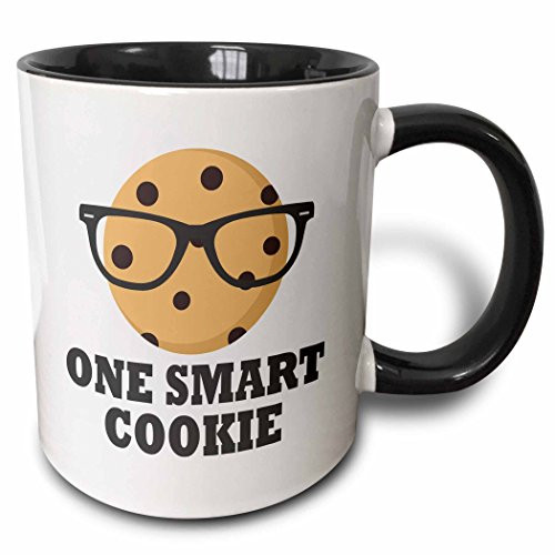 3dRose 261638_4 Mug, 11oz, Black/White