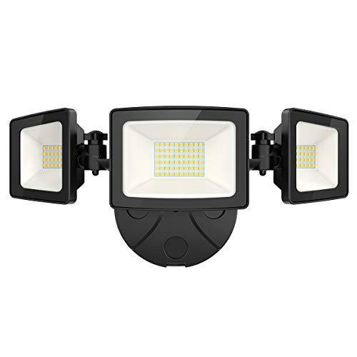Onforu 50W LED Security Light, 5000LM Super Bright Outdoor Flood Light Fixture with 3 Adjustable Heads, IP65 Waterproof, 5000K White Wall Mount Security Light for Eave, Yard, Exterior Garden, Porch Onforu 50W LED Security Light, 5000LM Super Bright Outdoor Flood Light Fixture with 3 Adjustable Heads, IP65 Waterproof, 5000K White Wall Mount Security Light for Eave, Yard, Exterior Garden, Porch