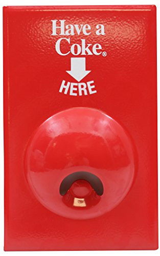 Tablecraft Coca-Cola Magnetic Bottle Opener, Red