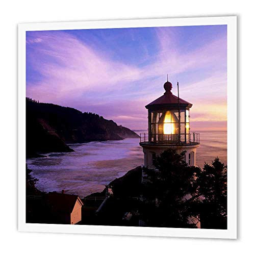3dRose ht_93830_2 Oregon, Heceta Head Lighthouse-US38 JWI0141-Jamie and Judy Wild-Iron on Heat Transfer for White Material, 6 by 6-Inch