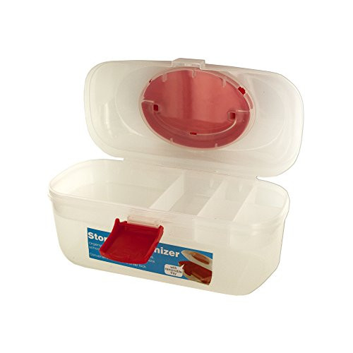Kole Imports Storage Organizer Box with Handle & Removable Tray
