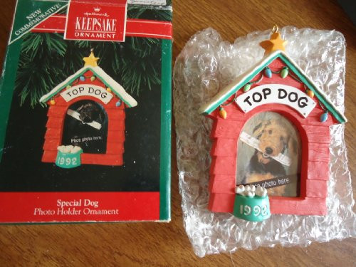 Hallmark Keepsake Ornament - Special Dog - Top Dog 1992 photo holder ornament