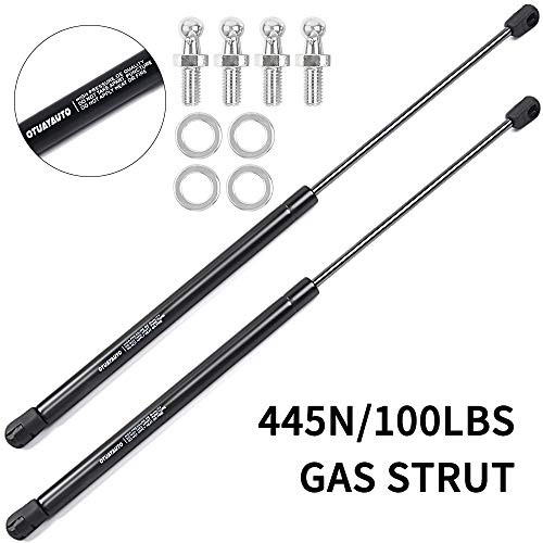 OTUAYAUTO 20 Inch Gas Strut - 445N/100Lbs Universal Lift Support - for Camper Shell, Cabinet, RV Bed lift, Tonneau Cover, Boat Hatch Shock - OEM# C1608054 (pack of 2)