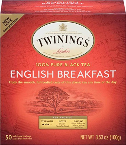 Twinings of London English Breakfast Tea, 50 Count Twinings of London English Breakfast Tea, 50 Count