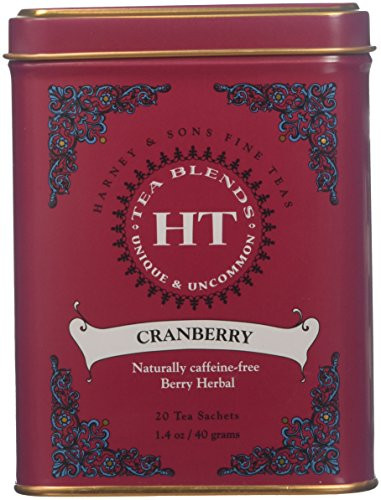 Harney & Sons, Cranberry, Caffeine Free, 20Count (Pack of 1)